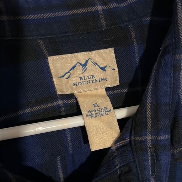 Set of 3 XL Men’s Blue Flannel Plaid Button Up - Picture 5 of 7